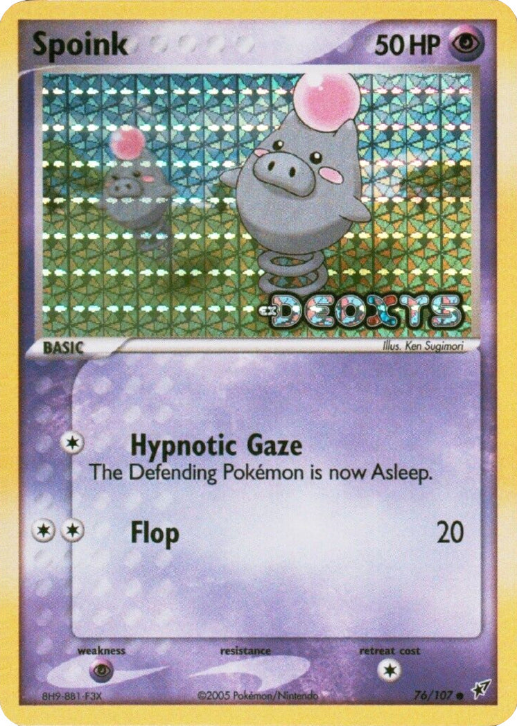 Spoink (76/107) (Stamped) [EX: Deoxys] | Galaxy Games LLC