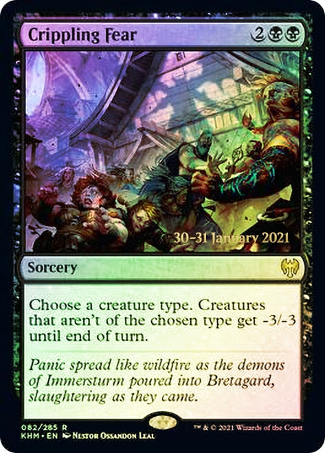 Crippling Fear [Kaldheim Prerelease Promos] | Galaxy Games LLC