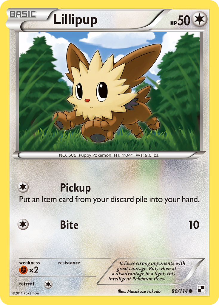 Lillipup (80/114) [Black & White: Base Set] | Galaxy Games LLC