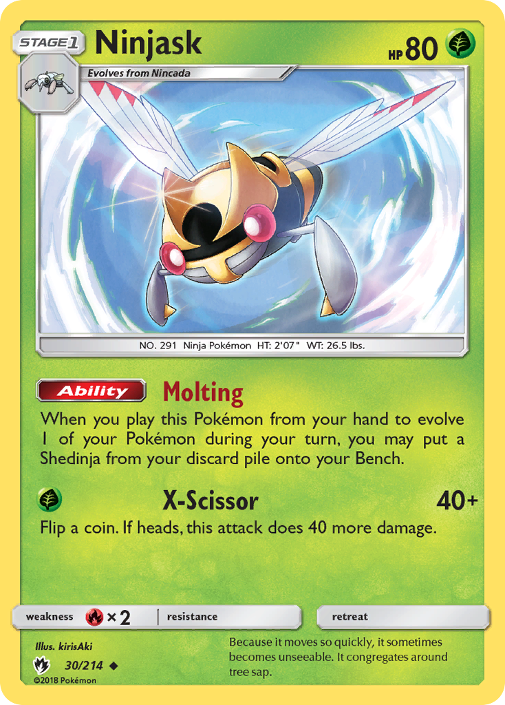 Ninjask (30/214) [Sun & Moon: Lost Thunder] | Galaxy Games LLC