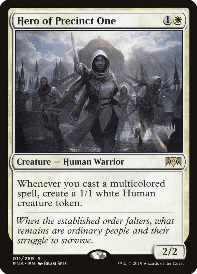 Hero of Precinct One (Promo Pack) [Ravnica Allegiance Promos] | Galaxy Games LLC