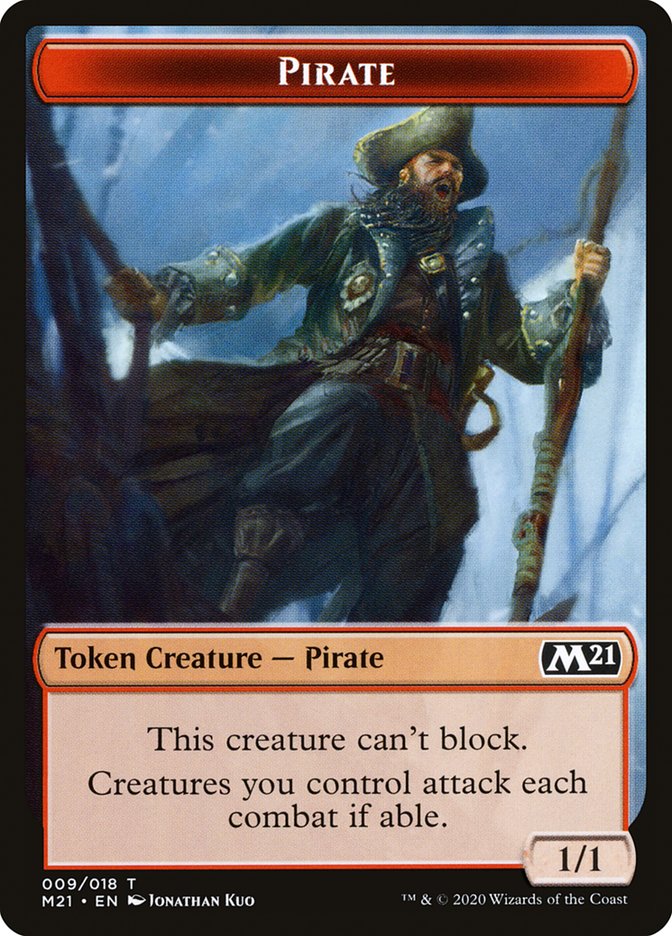 Pirate Token [Core Set 2021 Tokens] | Galaxy Games LLC