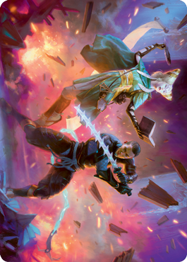 Explosive Entry Art Card [Kamigawa: Neon Dynasty Art Series] | Galaxy Games LLC