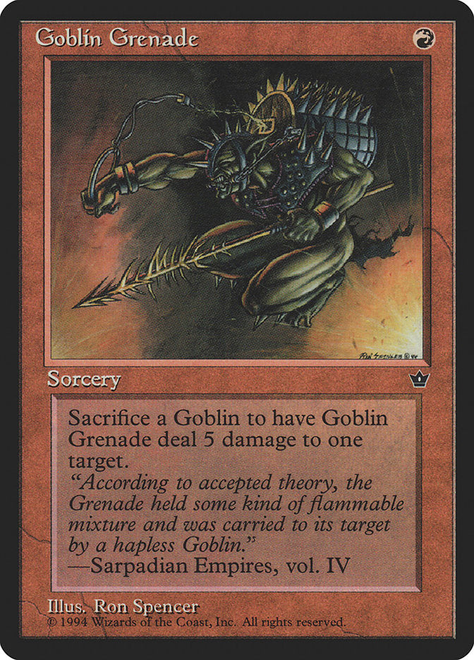 Goblin Grenade (Ron Spencer) [Fallen Empires] | Galaxy Games LLC