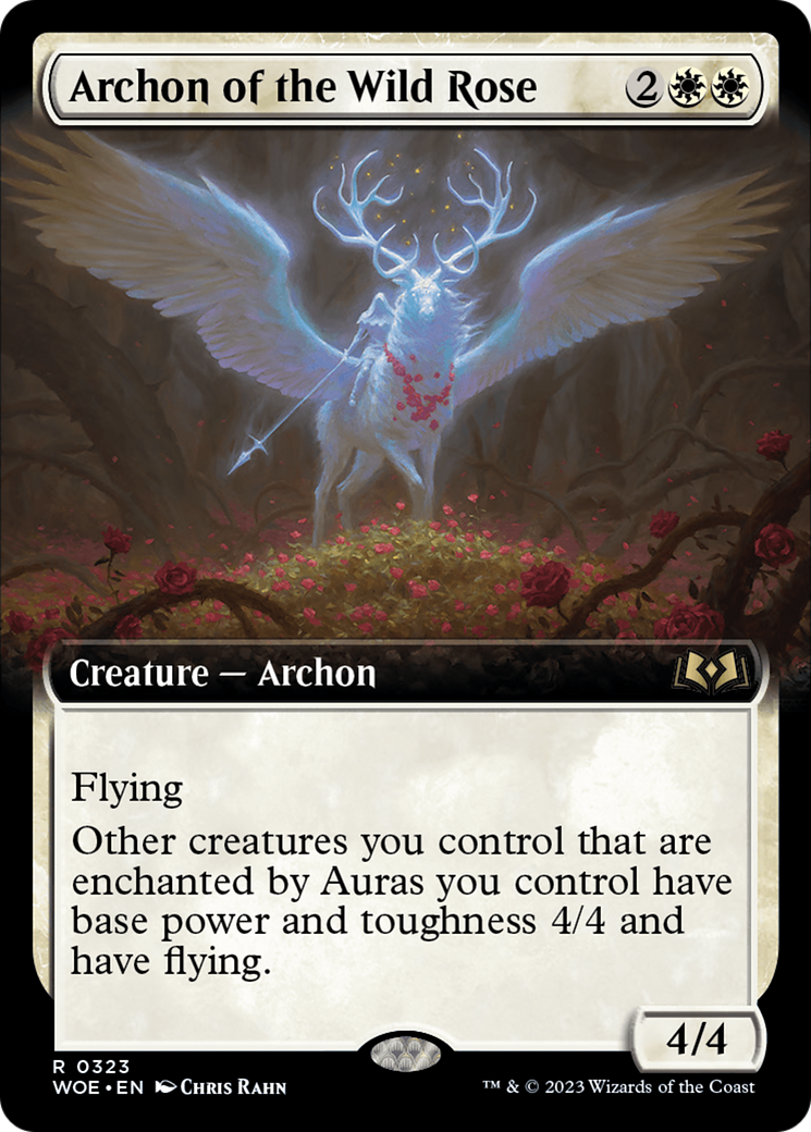 Archon of the Wild Rose (Extended Art) [Wilds of Eldraine] | Galaxy Games LLC