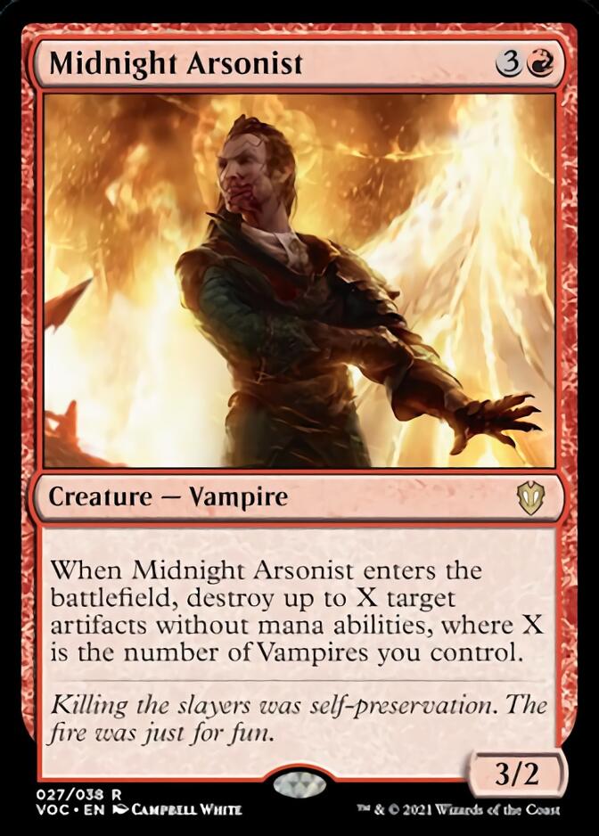Midnight Arsonist [Innistrad: Crimson Vow Commander] | Galaxy Games LLC