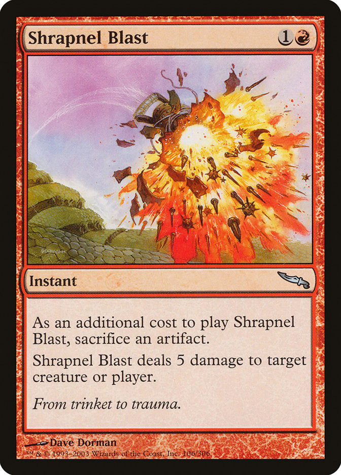 Shrapnel Blast [Mirrodin] | Galaxy Games LLC