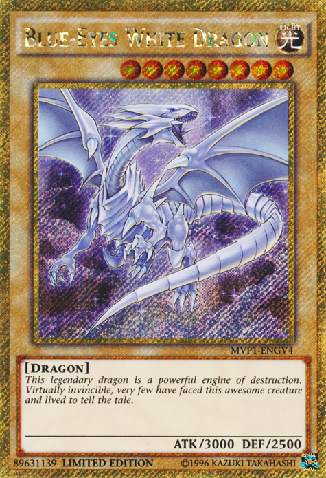 Blue-Eyes White Dragon [MVP1-ENGV4] Gold Secret Rare | Galaxy Games LLC