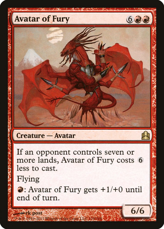 Avatar of Fury [Commander 2011] | Galaxy Games LLC