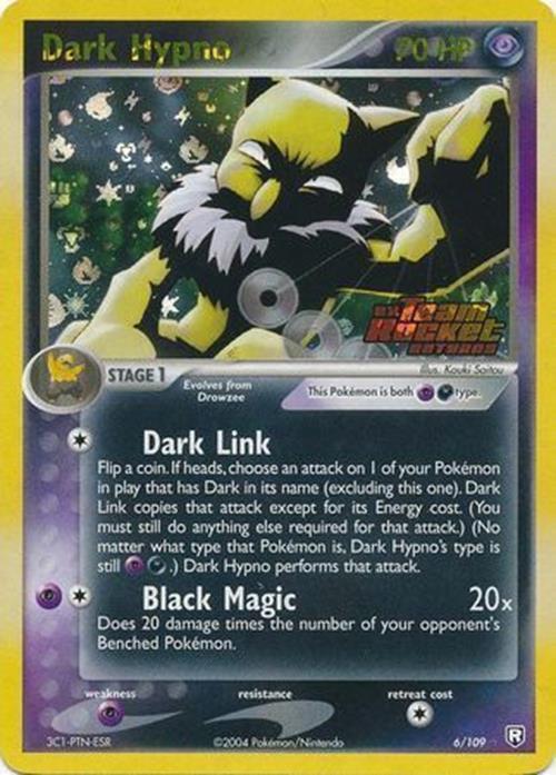 Dark Hypno (6/109) (Stamped) [EX: Team Rocket Returns] | Galaxy Games LLC