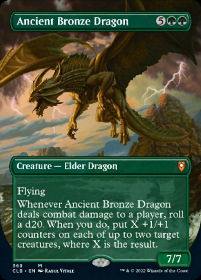 Ancient Bronze Dragon (Borderless Alternate Art) [Commander Legends: Battle for Baldur's Gate] | Galaxy Games LLC