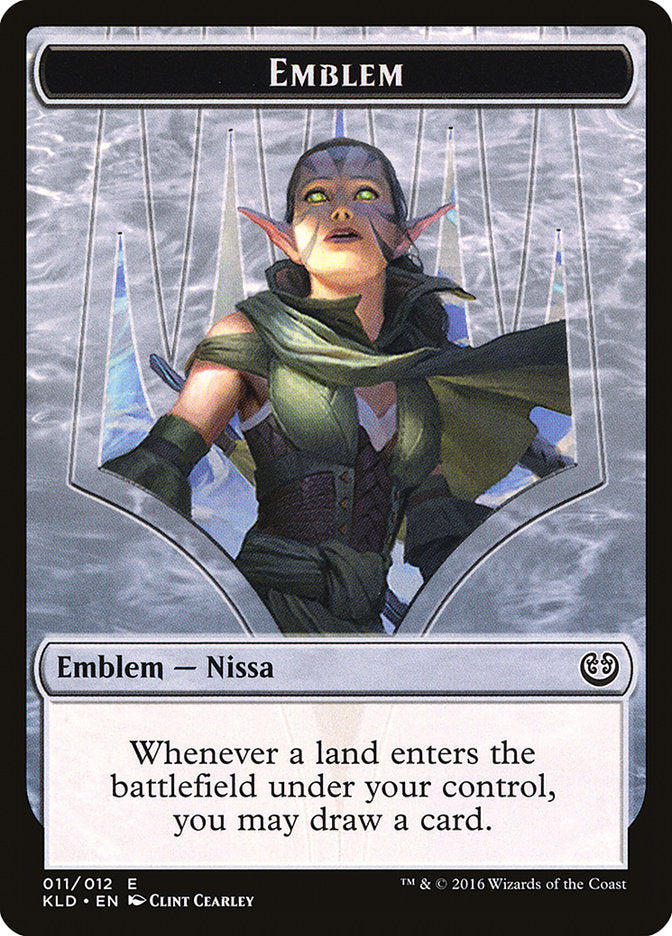 Nissa, Vital Force Emblem [Kaladesh Tokens] | Galaxy Games LLC