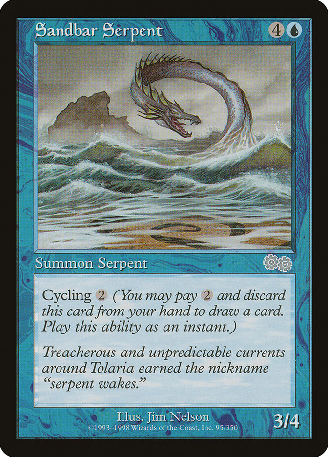 Sandbar Serpent [Urza's Saga] | Galaxy Games LLC