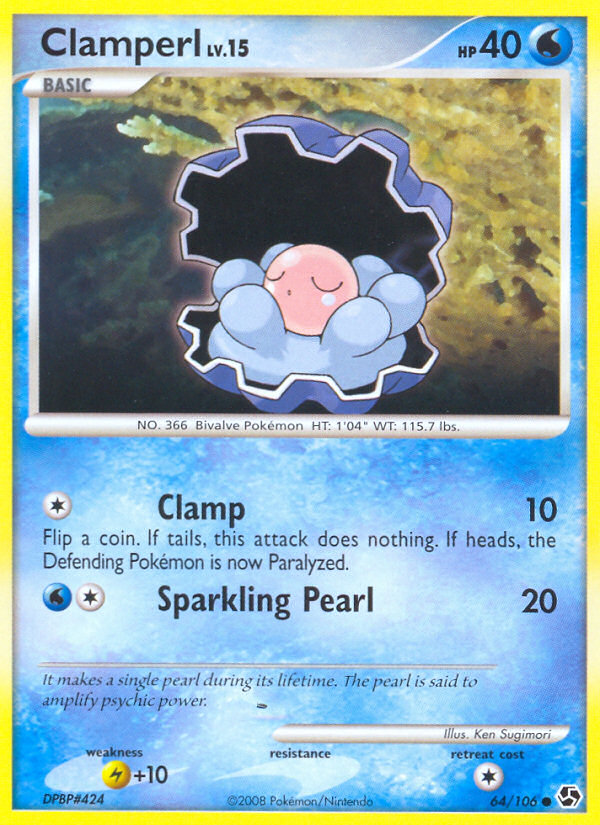 Clamperl (64/106) [Diamond & Pearl: Great Encounters] | Galaxy Games LLC