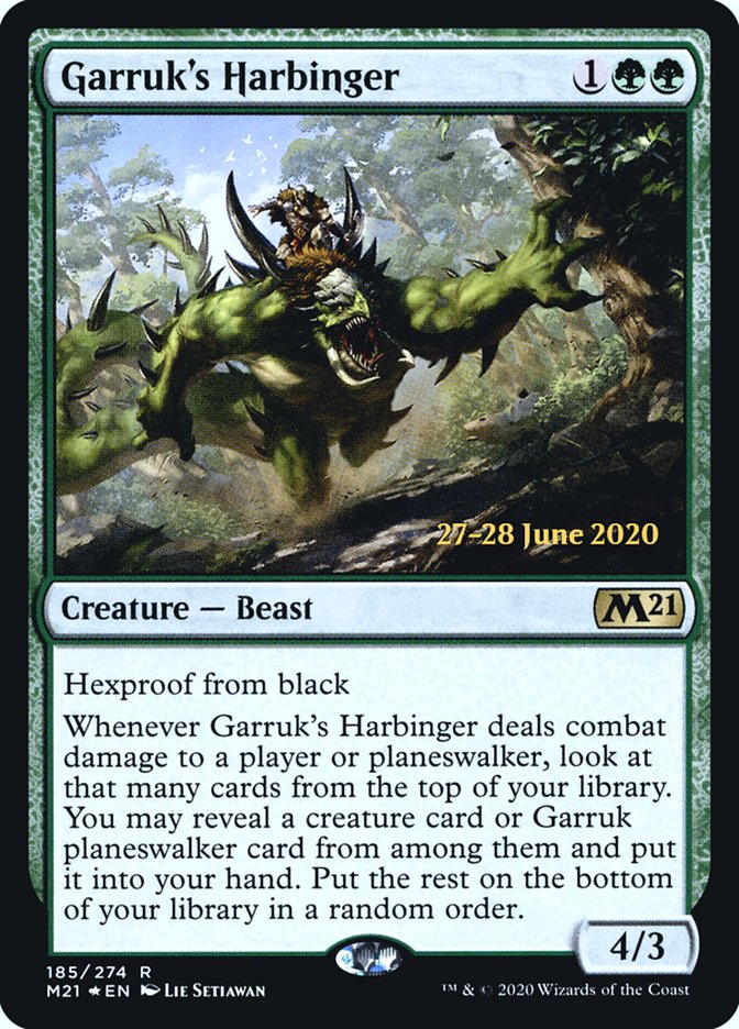 Garruk's Harbinger [Core Set 2021 Prerelease Promos] | Galaxy Games LLC