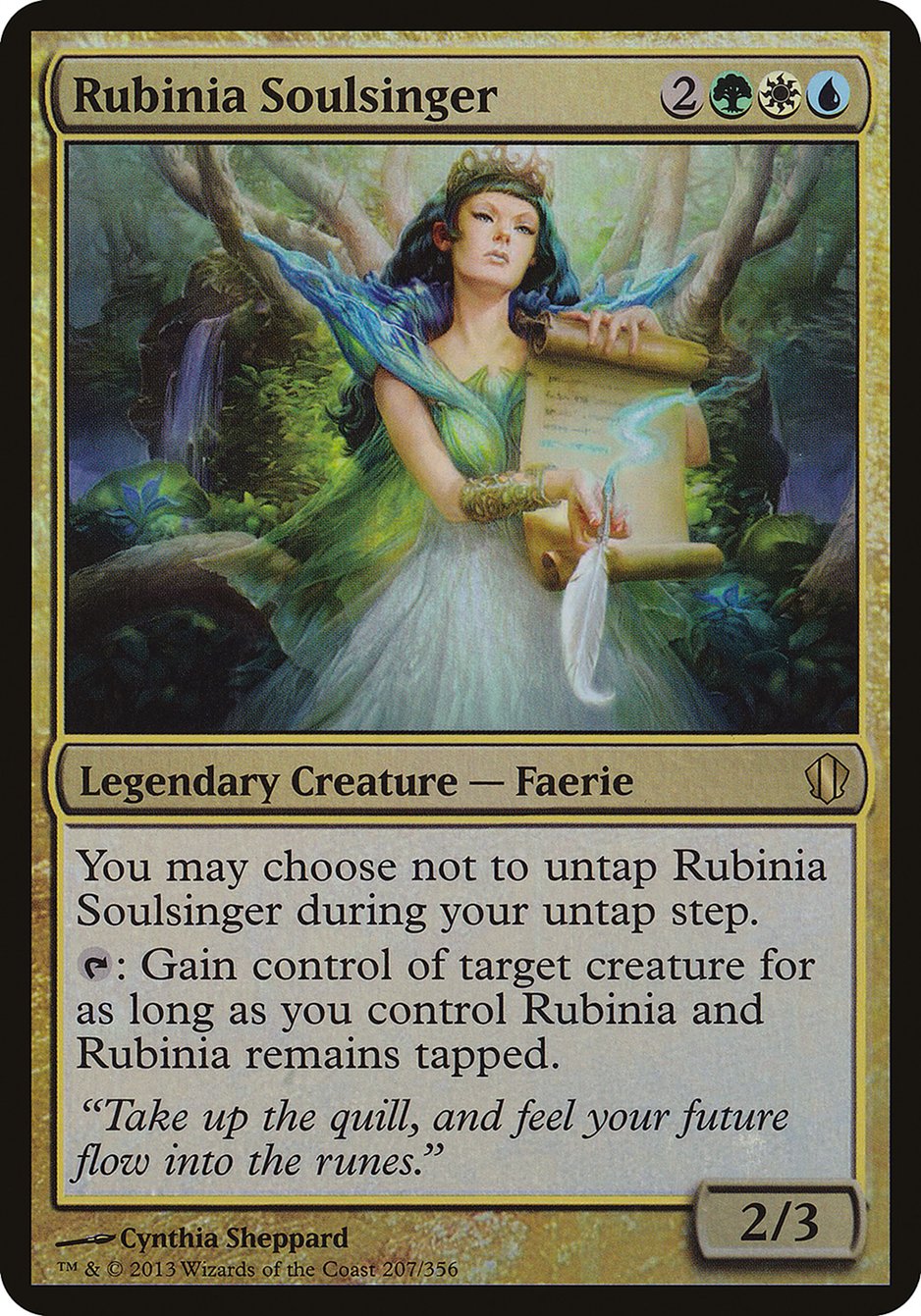 Rubinia Soulsinger (Oversized) [Commander 2013 Oversized] | Galaxy Games LLC