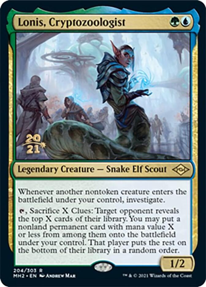 Lonis, Cryptozoologist [Modern Horizons 2 Prerelease Promos] | Galaxy Games LLC