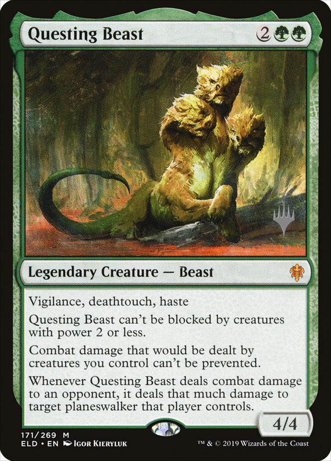 Questing Beast (Promo Pack) [Throne of Eldraine Promos] | Galaxy Games LLC