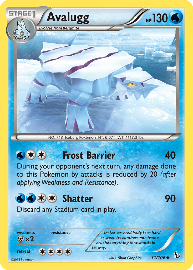 Avalugg (31/106) [XY: Flashfire] | Galaxy Games LLC