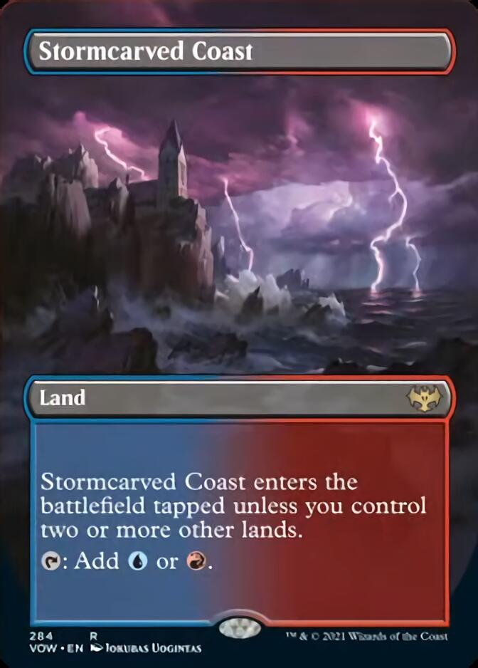Stormcarved Coast (Borderless Alternate Art) [Innistrad: Crimson Vow] | Galaxy Games LLC