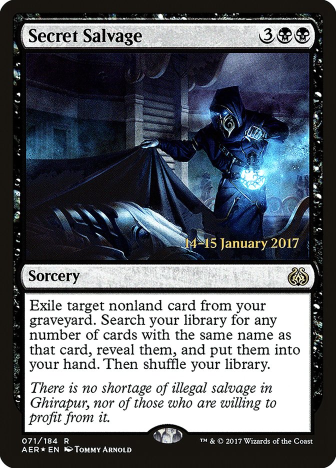 Secret Salvage [Aether Revolt Prerelease Promos] | Galaxy Games LLC