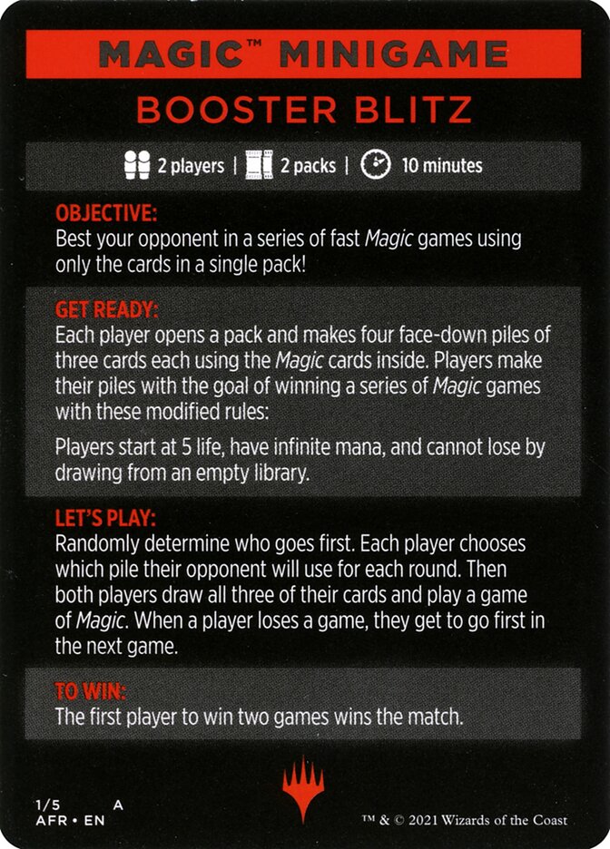 Booster Blitz (Magic Minigame) [Streets of New Capenna Minigame] | Galaxy Games LLC