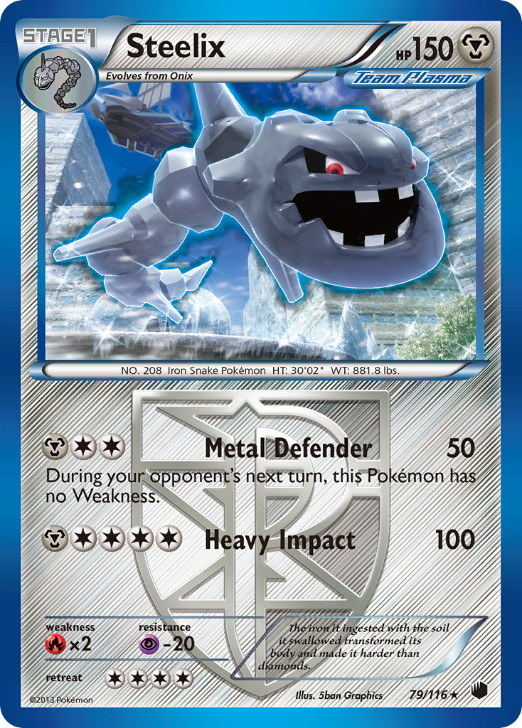 Steelix (79/116) [Black & White: Plasma Freeze] | Galaxy Games LLC