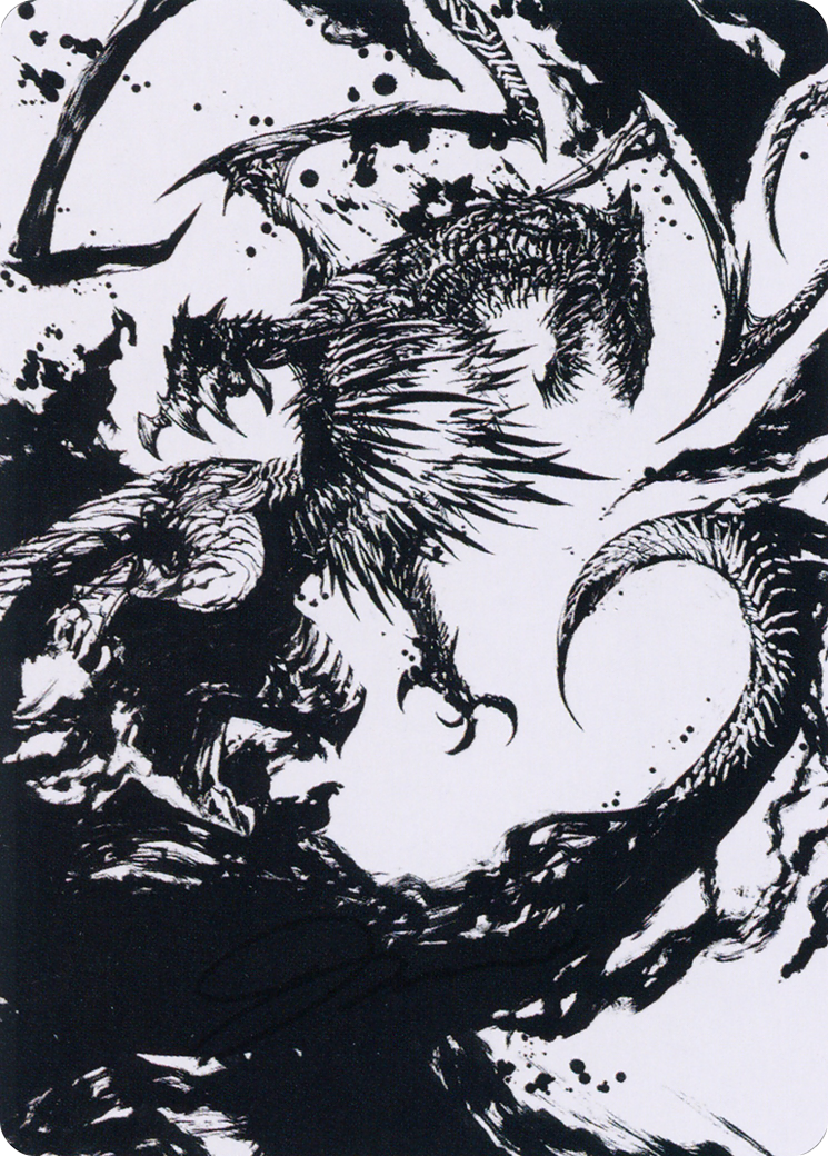 Skithiryx, the Blight Dragon Art Card [March of the Machine Art Series] | Galaxy Games LLC
