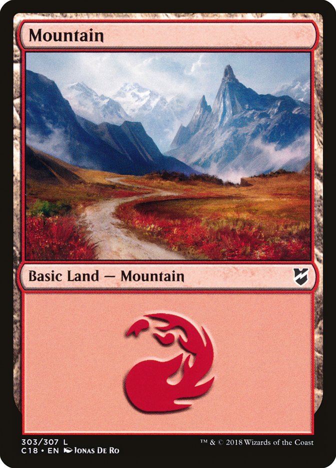 Mountain (303) [Commander 2018] | Galaxy Games LLC