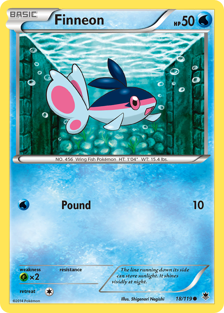 Finneon (18/119) [XY: Phantom Forces] | Galaxy Games LLC