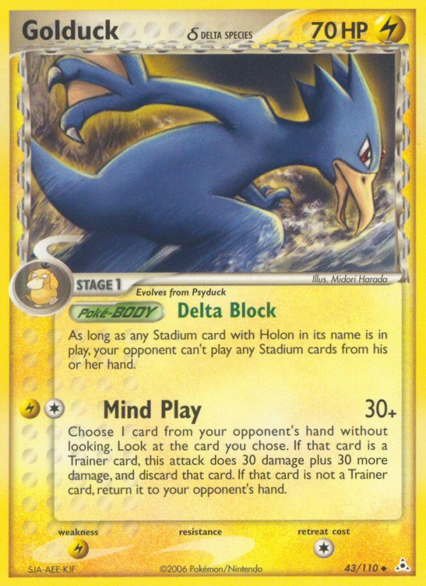 Golduck (43/110) (Delta Species) [EX: Holon Phantoms] | Galaxy Games LLC