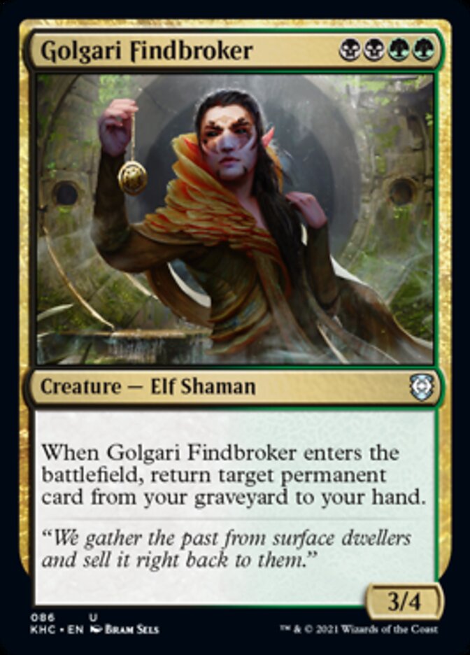 Golgari Findbroker [Kaldheim Commander] | Galaxy Games LLC
