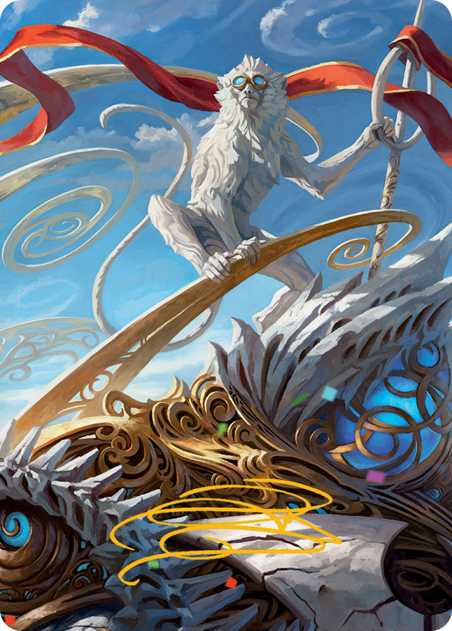 Ragavan, Nimble Pilferer Art Card (Gold-Stamped Signature) [March of the Machine Art Series] | Galaxy Games LLC