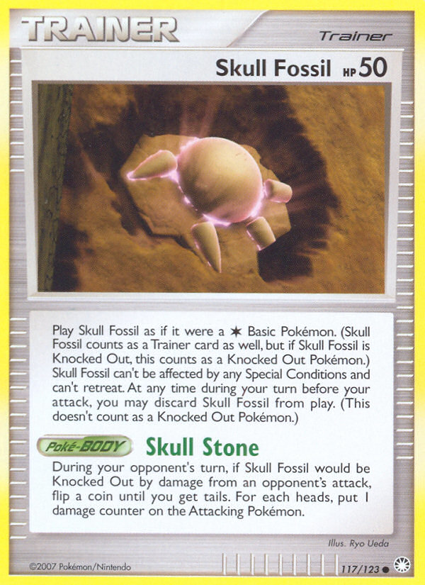 Skull Fossil (117/123) [Diamond & Pearl: Mysterious Treasures] | Galaxy Games LLC