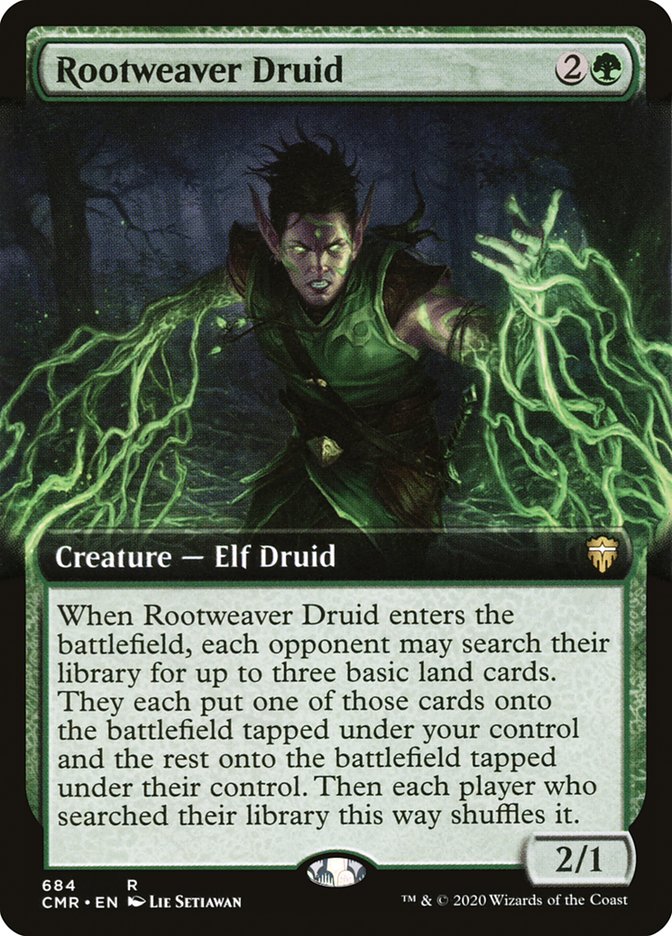 Rootweaver Druid (Extended Art) [Commander Legends] | Galaxy Games LLC