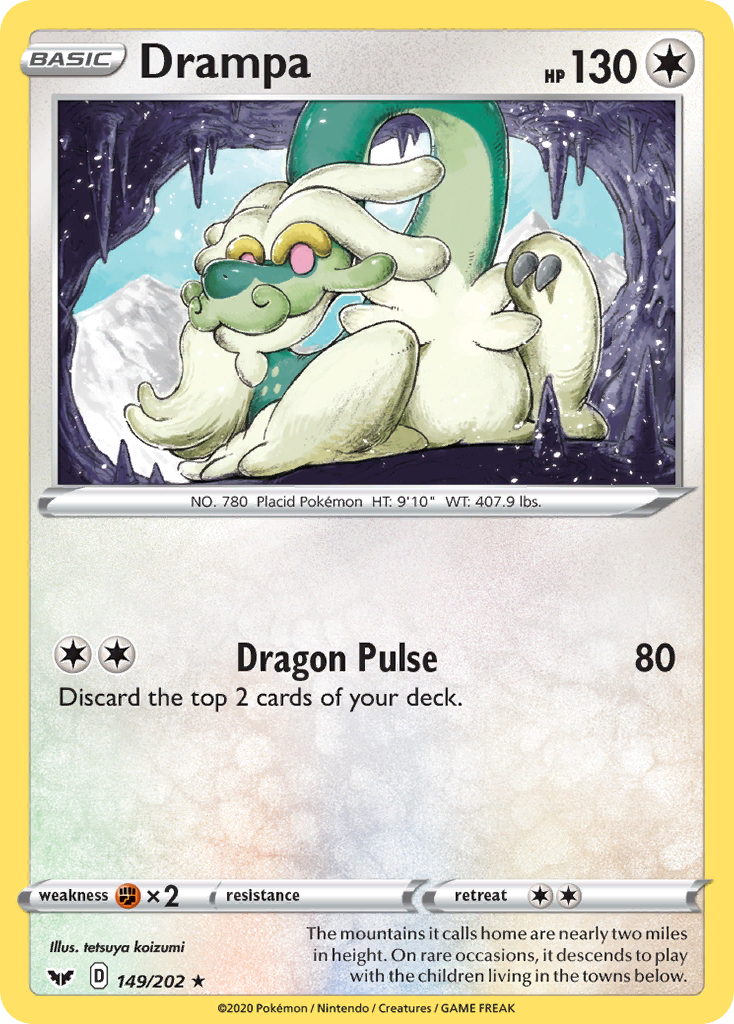 Drampa (149/202) [Sword & Shield: Base Set] | Galaxy Games LLC