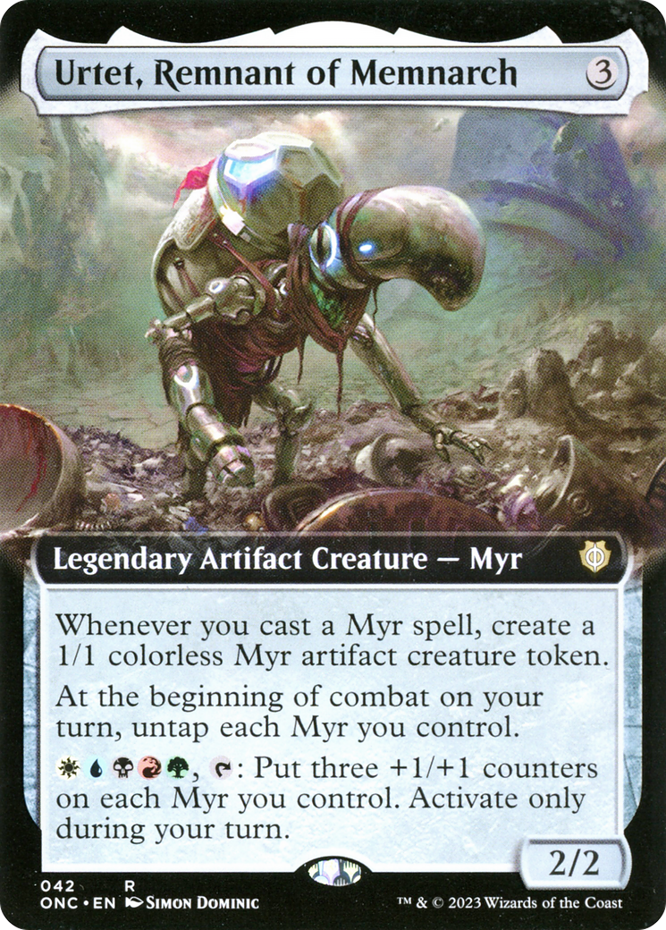 Urtet, Remnant of Memnarch (Extended Art) [Phyrexia: All Will Be One Commander] | Galaxy Games LLC