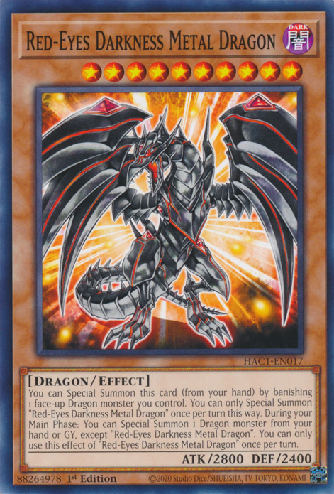 Red-Eyes Darkness Metal Dragon [HAC1-EN017] Common | Galaxy Games LLC