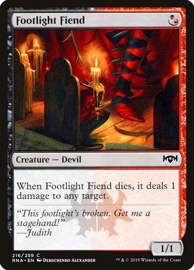 Footlight Fiend [Ravnica Allegiance] | Galaxy Games LLC