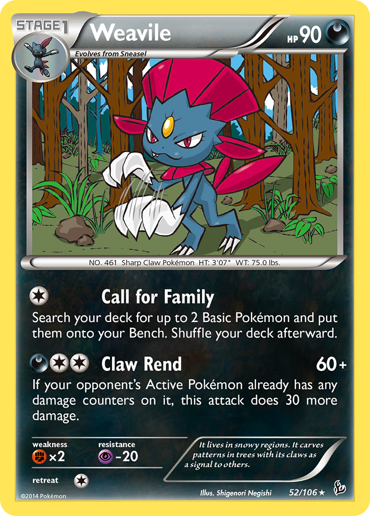 Weavile (52/106) [XY: Flashfire] | Galaxy Games LLC