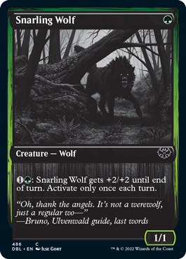 Snarling Wolf (486) [Innistrad: Double Feature] | Galaxy Games LLC