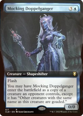 Mocking Doppelganger (Extended Art) [Commander Legends: Battle for Baldur's Gate] | Galaxy Games LLC