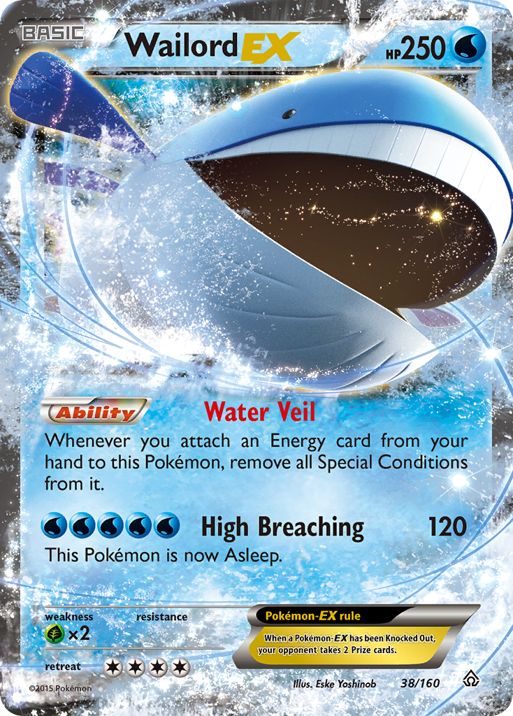 Wailord EX (38/160) [XY: Primal Clash] | Galaxy Games LLC