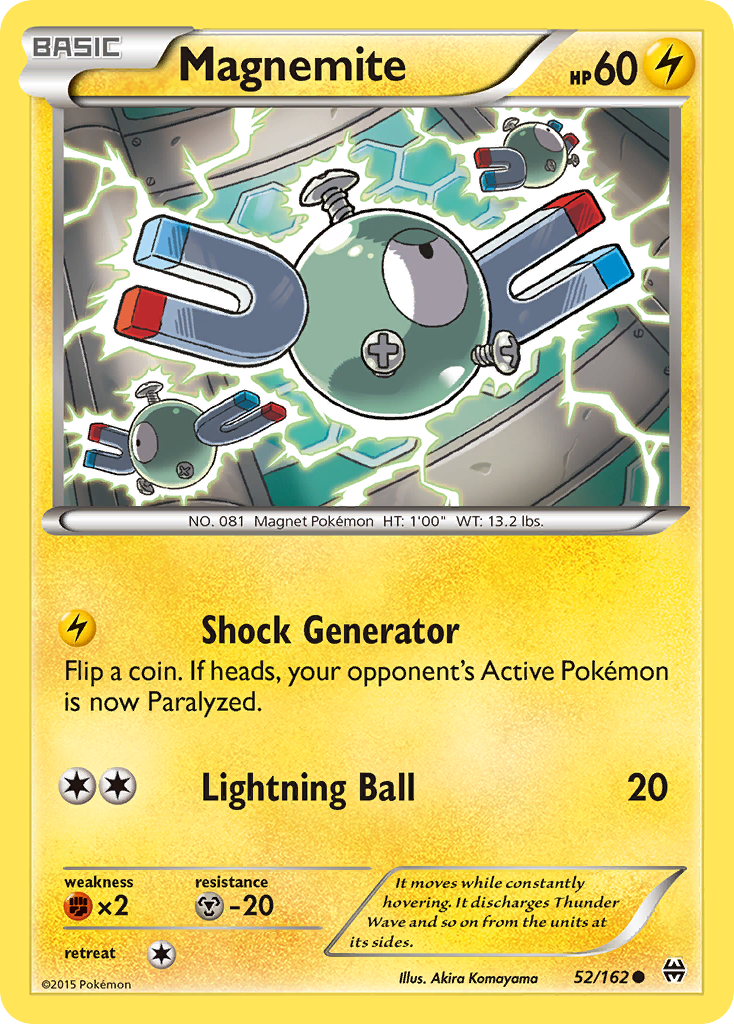 Magnemite (52/162) [XY: BREAKthrough] | Galaxy Games LLC