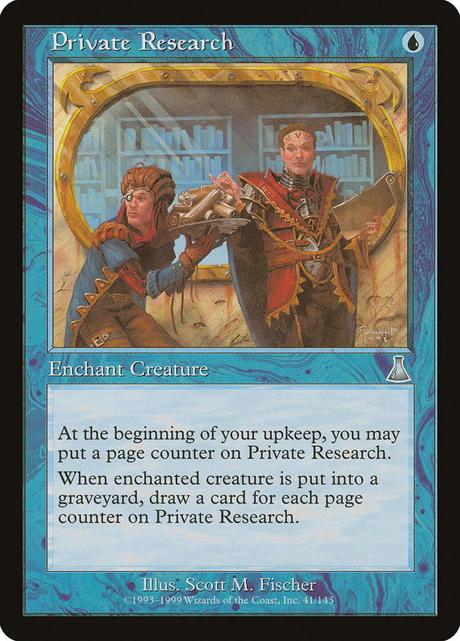 Private Research [Urza's Destiny] | Galaxy Games LLC