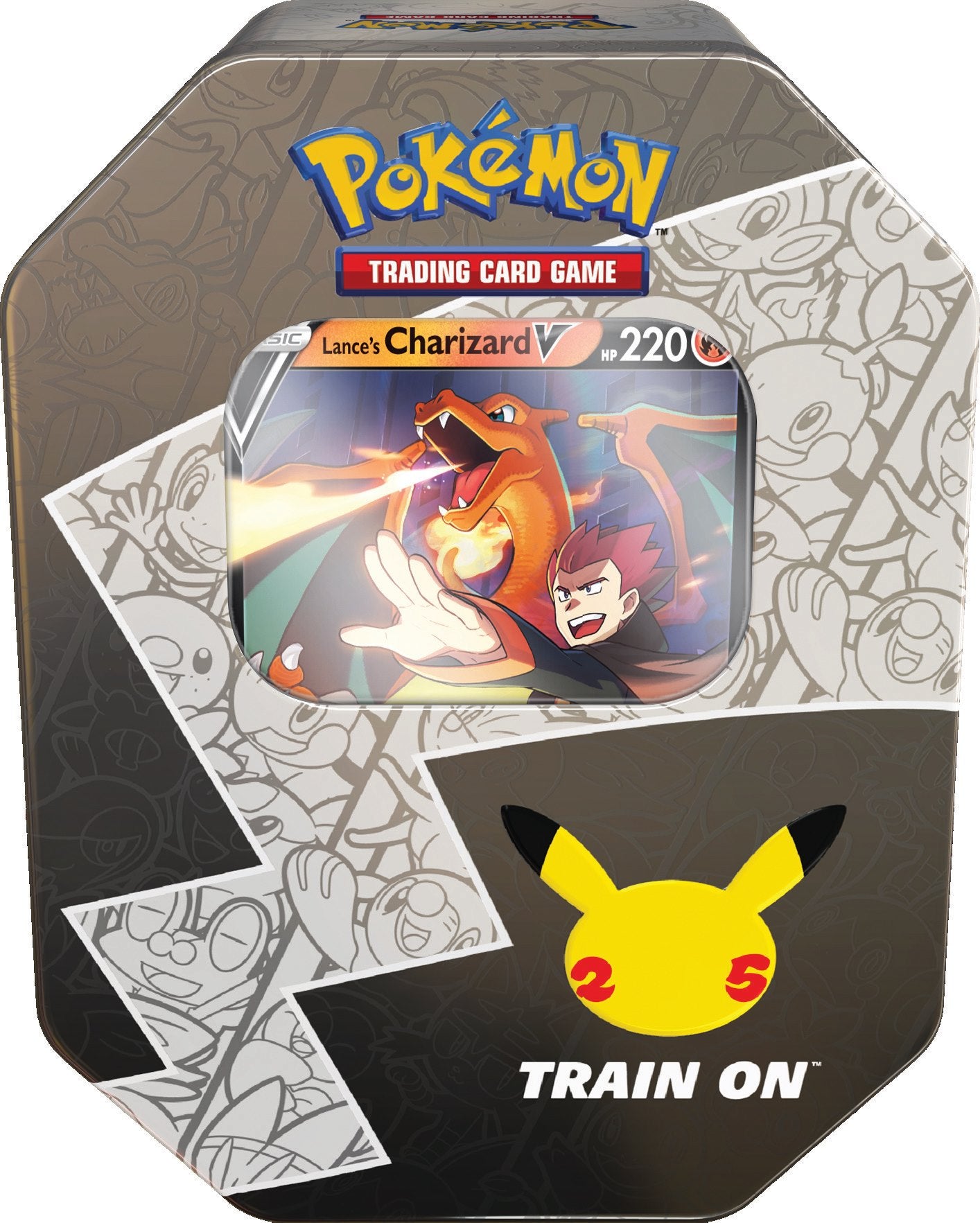 Celebrations: 25th Anniversary - International Tin (Lance's Charizard V) | Galaxy Games LLC
