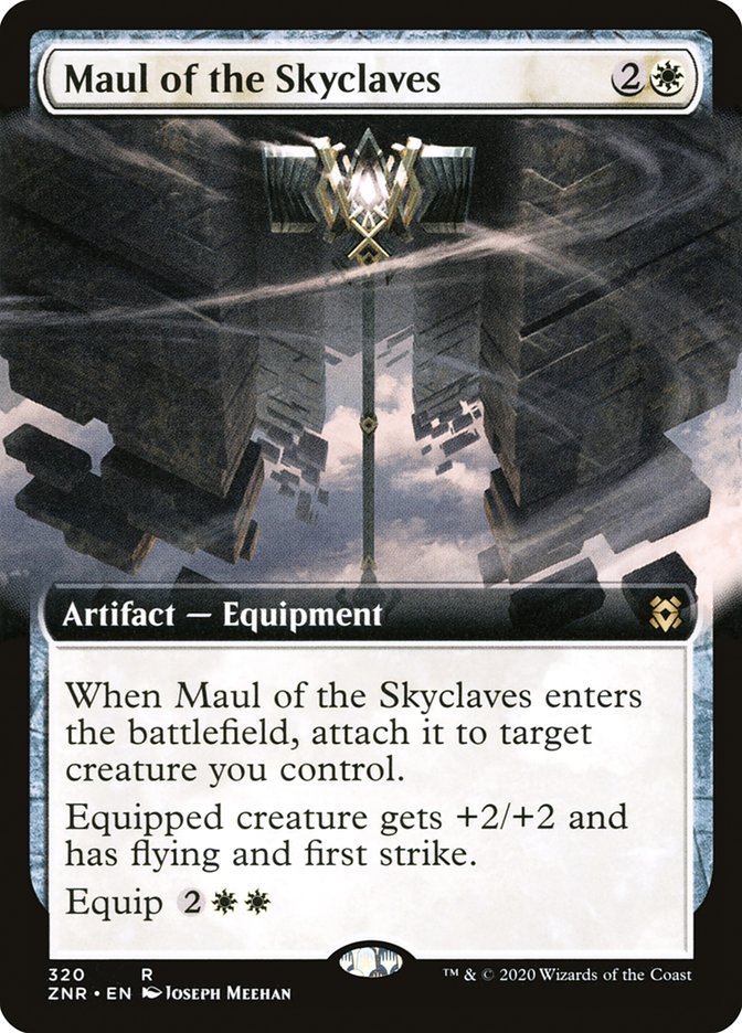 Maul of the Skyclaves (Extended Art) [Zendikar Rising] | Galaxy Games LLC