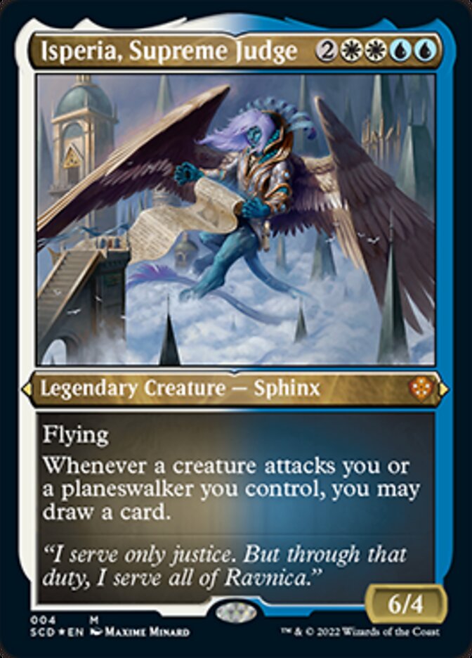 Isperia, Supreme Judge (Foil Etched) [Starter Commander Decks] | Galaxy Games LLC