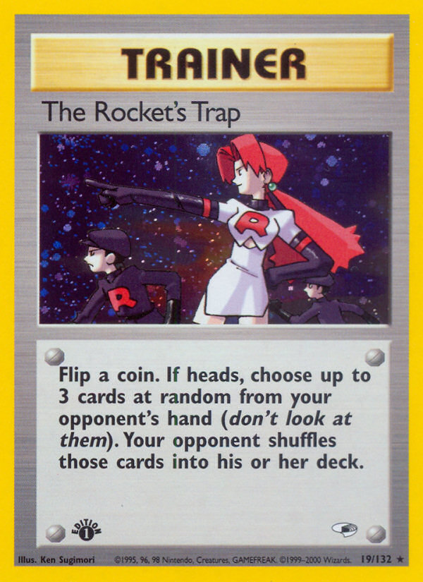The Rocket's Trap (19/132) [Gym Heroes 1st Edition] | Galaxy Games LLC
