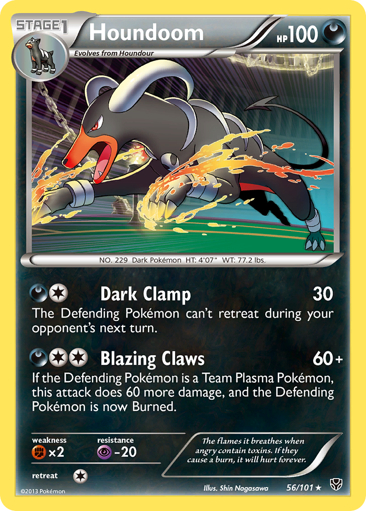 Houndoom (56/101) [Black & White: Plasma Blast] | Galaxy Games LLC